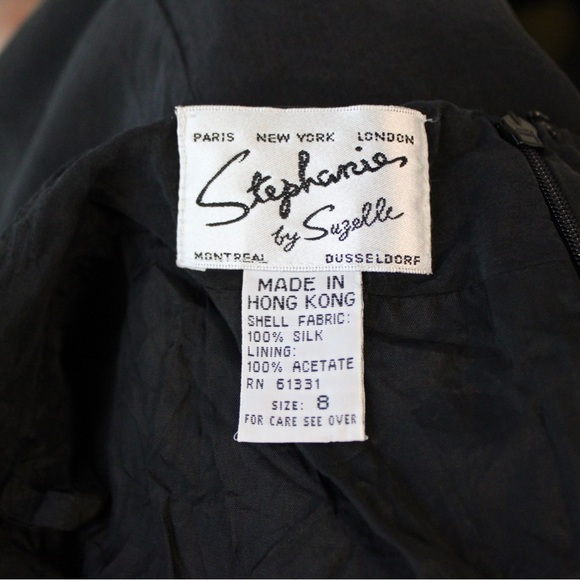 Vintage 100% Silk Pencil Skirt - Picture 3 of 8